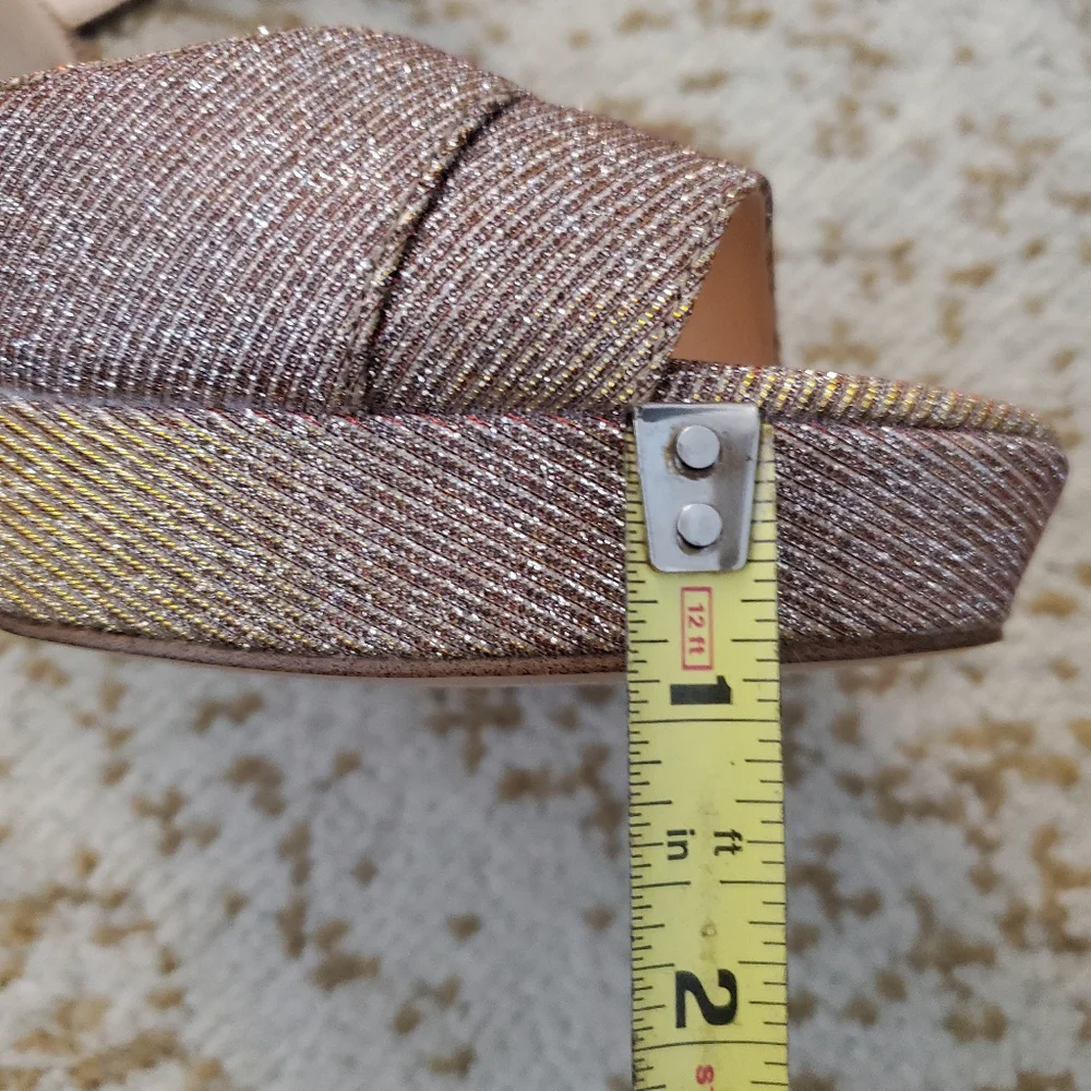 NINE WEST Ditch Him Platform Glitter Heels 8.5